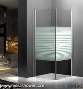 নিউ স্টার কর্নার Frameless পিভট ঝুলন্ত ঝরনা ঘের আয়তক্ষেত্রাকার হাঁটা