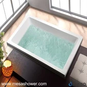 সরলীকৃত হোয়াইট বড় এক্রাইলিক আয়তনের ড্রপ ইন বাথটব