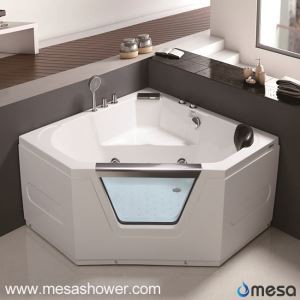 2017 নিউ কর্নার ডায়মন্ড গ্লাস এক্রাইলিক ভেল্লল Jetted সস্তা দাম বাথরুম বাথটব